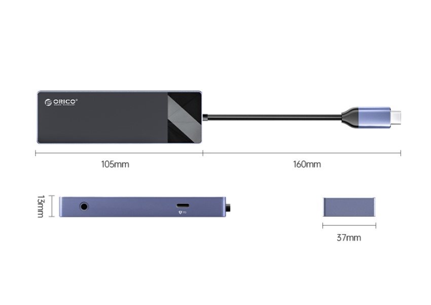ORICO Typ-C 6in1 Multifunktions-Dockingstation ORICO Typ-C 6in1 Multifunktions-Dockingstation