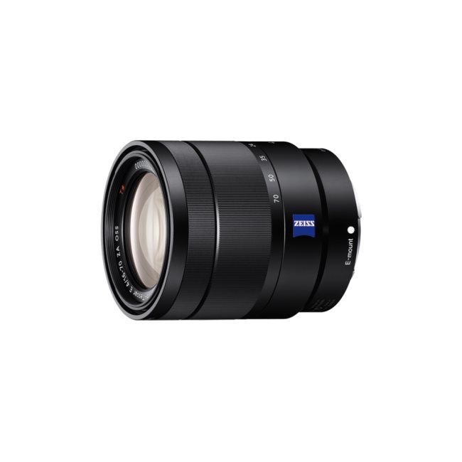 Lens SONY 24-105mm 4 asférické členy, AA člen a člen z ED skla. Vybaven SteadyShot stabilizátorem