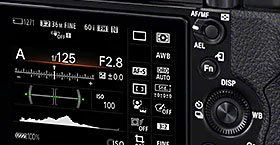Sony Alpha A7 Funkce Quick Navi