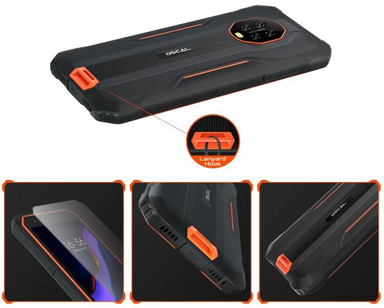 Mobiltelefon Oscal S60 Pro orange