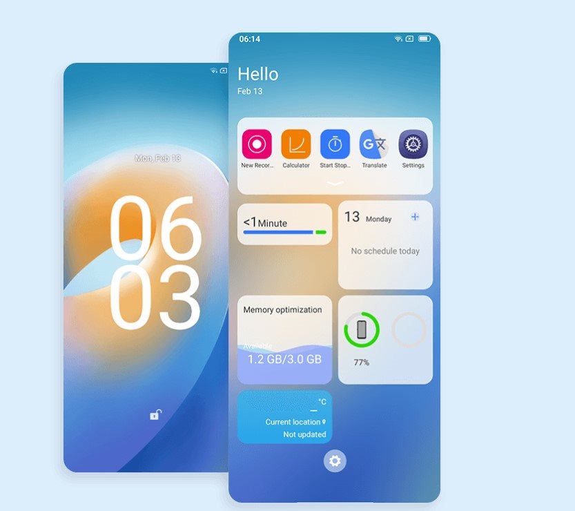 Mobiltelefon Oscal C30 blau