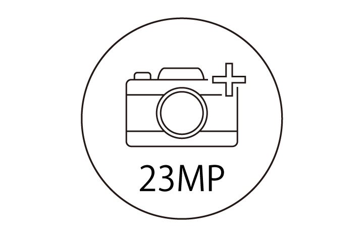 Resolution 23 Mpx