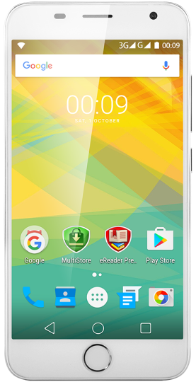 Prestigio Grace R7 ve stříbrném provedení Všestranný telefon