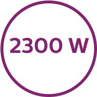 Vysoušení o příkonu 2300 W Vysoušení o příkonu 2300 W