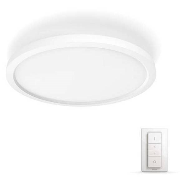 Stropní světlo Philips Hue White Ambiance Aurelle s příkonem 24,5 W o průměru 39,5 cm