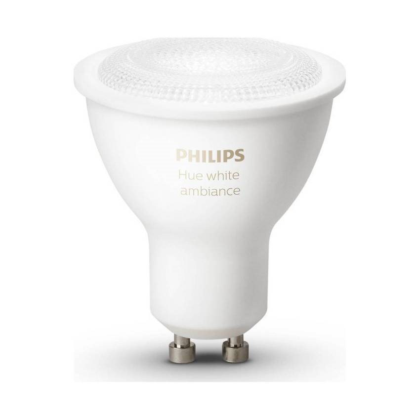 LED žárovka Philips Hue White Ambiance 4,3 W s paticí GU10, 1 ks v balení