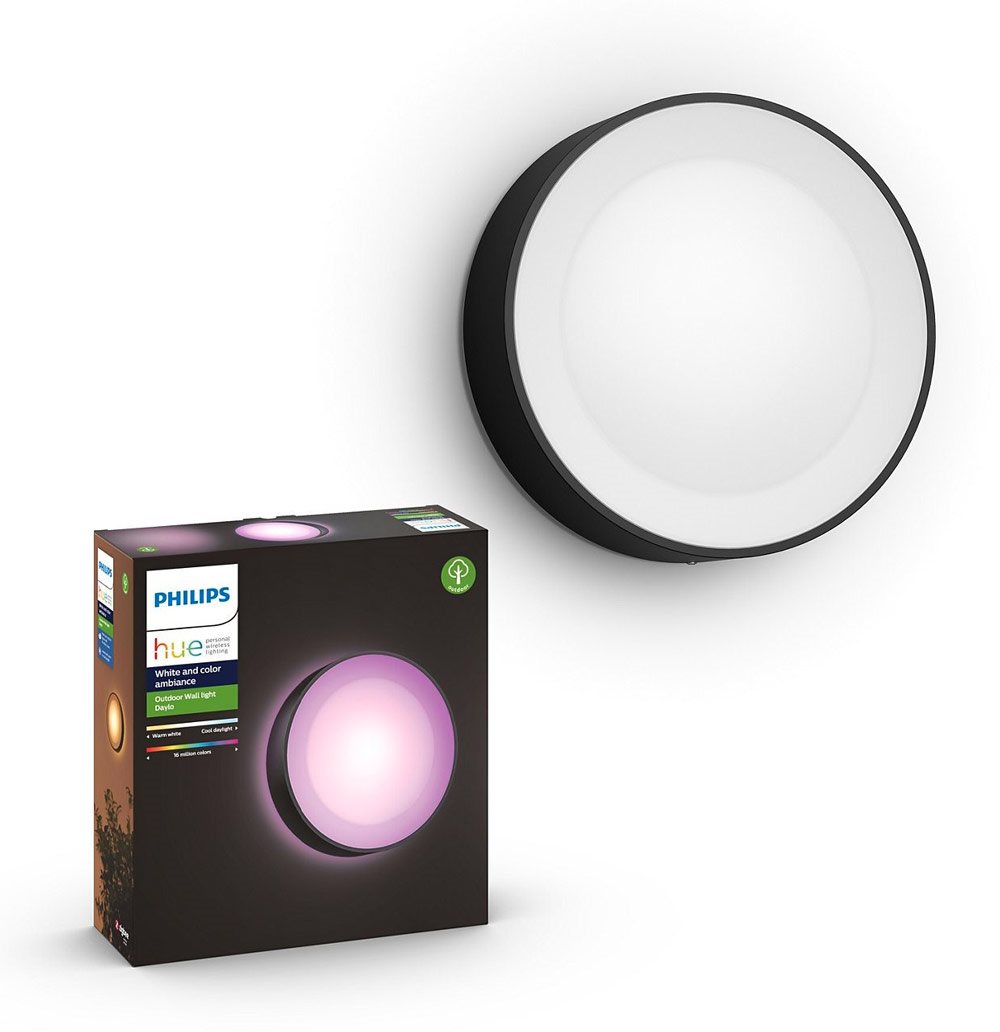 Nástěnná lampa Philips Hue White and Color Ambiance Daylo 15 W, černé provedení