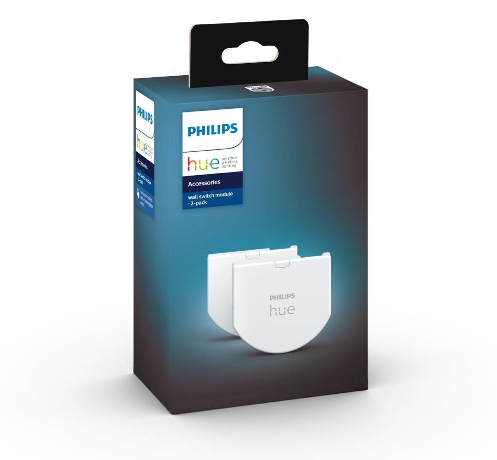 Philips Hue Wireless Wall Switch Module verwandelt einen klassischen Schalter in einen intelligenten (2 Stück pro Packung)