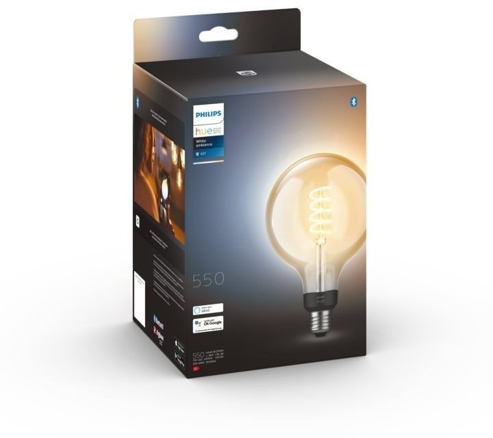 Philips Hue White Ambiance 7 W 550 Filament LED bulb with E27 base Philips Hue White Ambiance 7 W 550 Filament LED bulb with E27 base