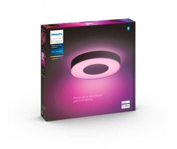Stropní světlo Philips Hue Infuse M s příkonem 33,5 W o průměru 38,1 cm, černé provedení