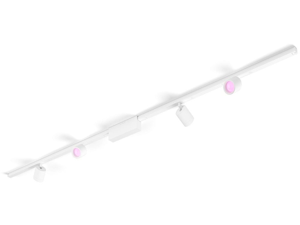 Bodové stropné svetlo Philips Hue White and Color Ambiance Perifo (4× bodové svetlá + svetelná lišta), biele prevedenie