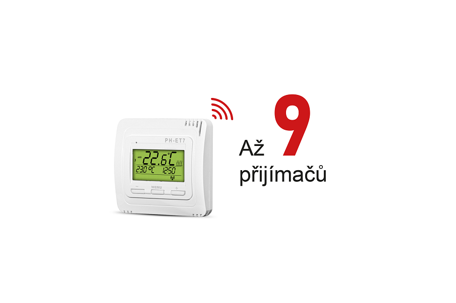 Chytrý termostat PH-ET7-V zařazení do PocketHome Chytrý termostat PH-ET7-V zařazení do PocketHome