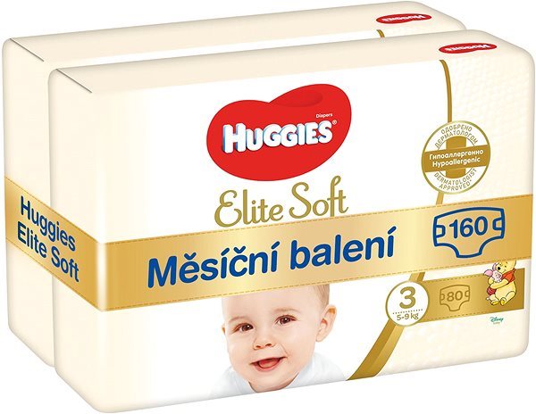 HUGGIES Elite Soft vel. 3 HUGGIES Elite Soft vel. 3