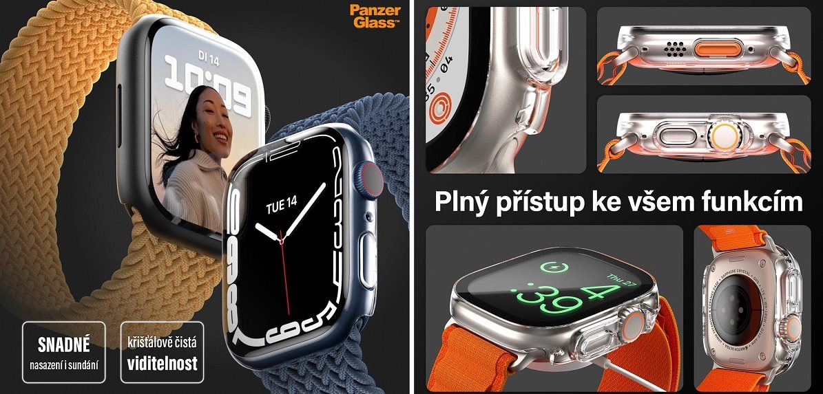 Ochranný kryt na hodinky PanzerGlass Full Protection Apple Watch