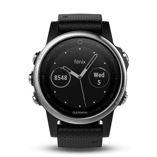 Garmin Fenix 5 Silver Optic Black band Garmin Fenix 5 Silver Optic Black band