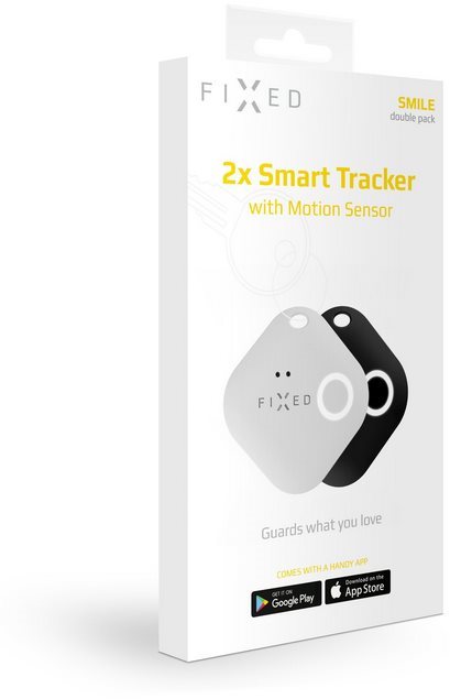 Bluetooth lokalizační čip FIXED Smile s motion senzorem DUO PACK - černý + bílý Bluetooth lokalizační čip FIXED Smile s motion senzorem DUO PACK - černý + bílý
