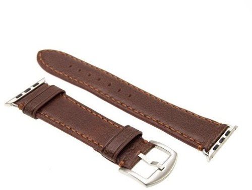 Řemínek FIXED Berkeley pro Apple Watch 42 mm a 44 mm se stříbrnou sponou velikost L hnědý Řemínek FIXED Berkeley pro Apple Watch 42 mm a 44 mm se stříbrnou sponou velikost L hnědý