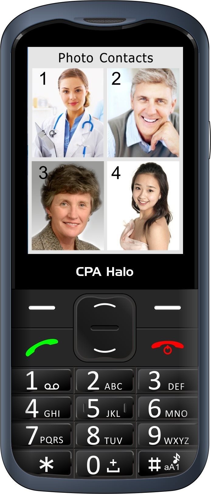 Mobilný telefón CPA Halo 28 Senior modrý 