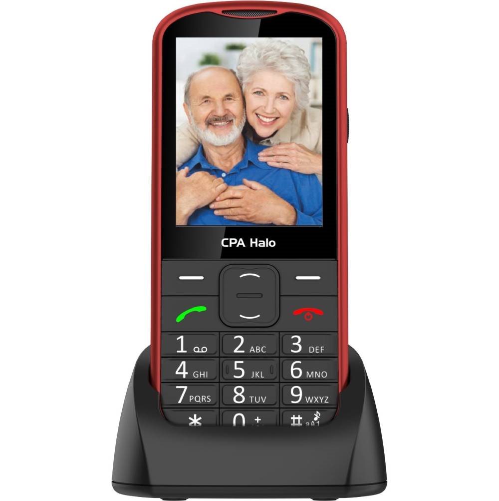 Mobilný telefón CPA Halo 28 Senior červený 
