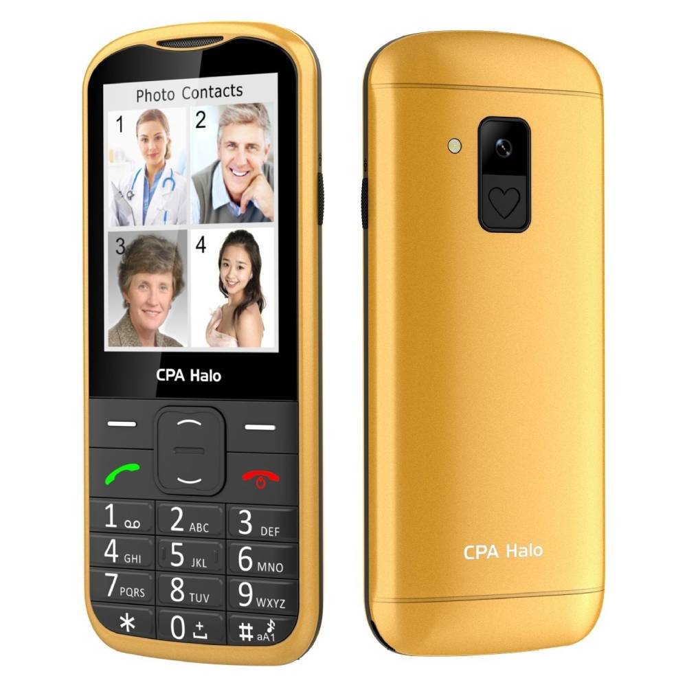 Mobilný telefón CPA Halo 28 Senior zlatý