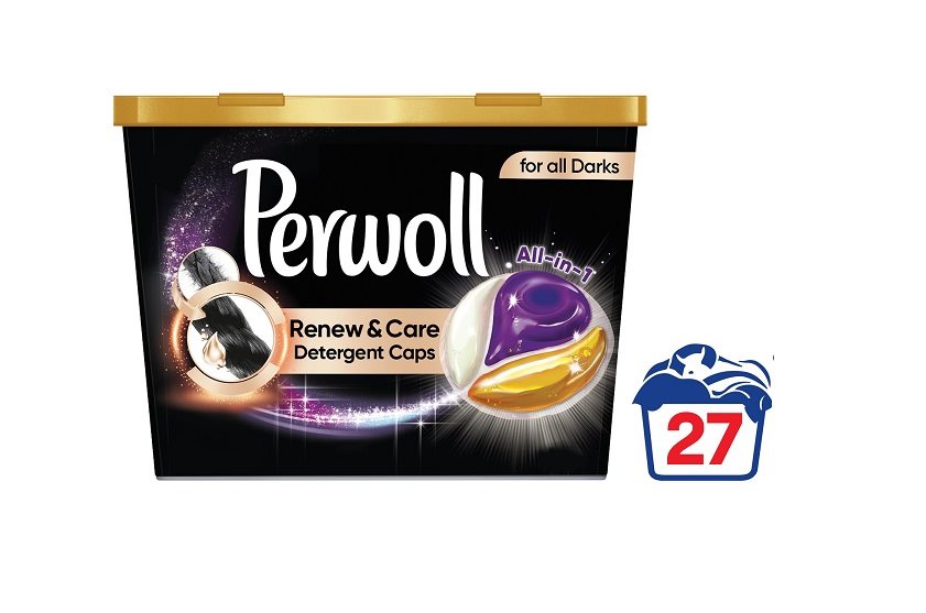 Kapsuly na pranie Perwoll Renew & Care Black 27 ks