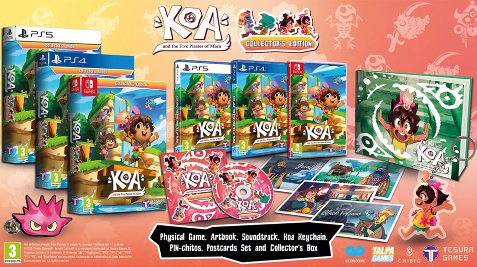 Hra na konzolu Koa and the Five Pirates of Mara: Collectors Edition – PS4