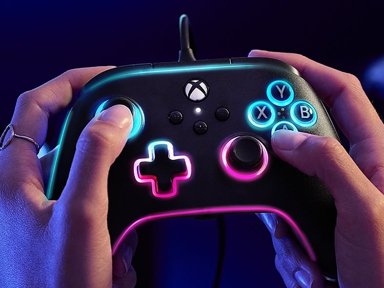 PowerA Advantage Wired Controller - Xbox Series X|S with Lumectra + RGB LED Strip