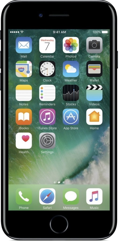 iPhone 7 32GB Dark Black Mobilní telefon iPhone 7 32GB Temně černý