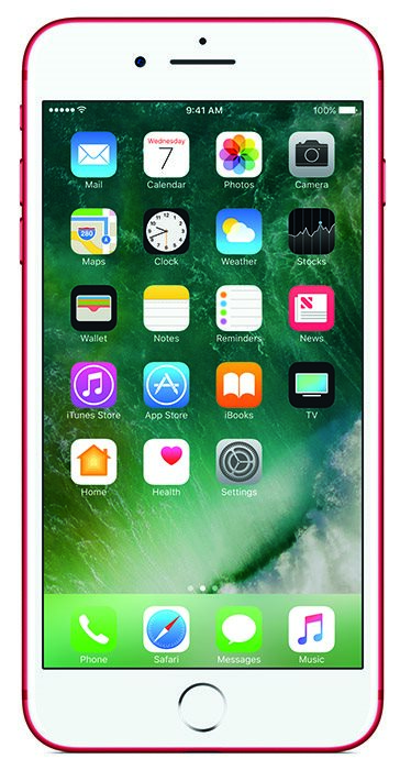 iPhone 7 červený 128 gigabytes