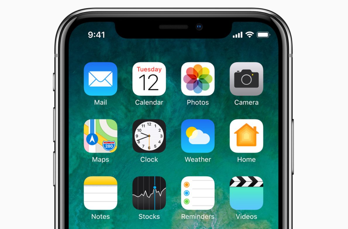Mobilní telefon iPhone X, iOS