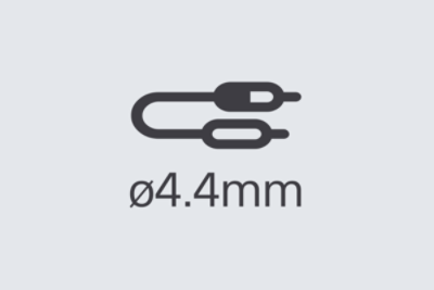 Balanced interconnect cable with a diameter of 4.4 mm Balanced interconnect cable with a diameter of 4.4 mm