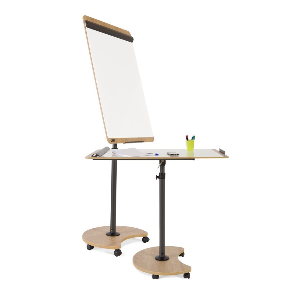 The Rocada NAT0618 Magnetic Flip Chart Can Also Be Used as a Table The Rocada NAT0618 Magnetic Flip Chart Can Also Be Used as a Table