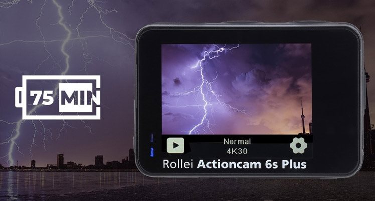 Akár 75 perces akkumulátor élettartam