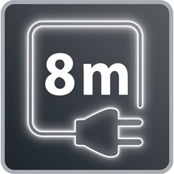 Action radius 8 meters