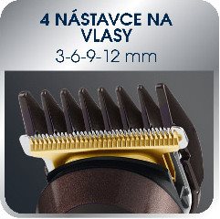 Cut like a salon Zastřihovač Rowenta TN9160F0 Trim & Style - 4 nástavce na vlasy