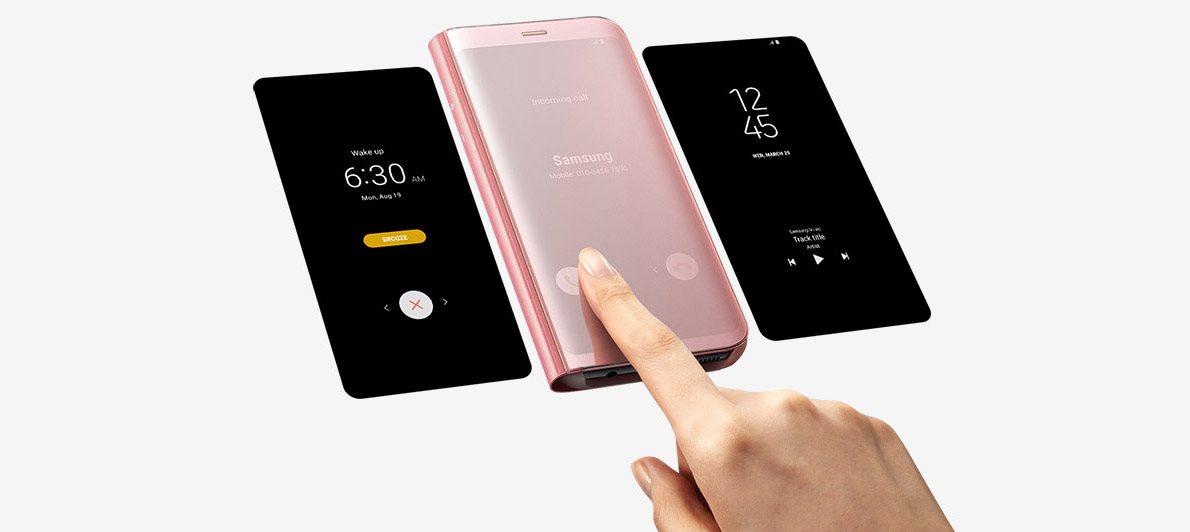 Control despite flip S8 Clear View Standing Cover