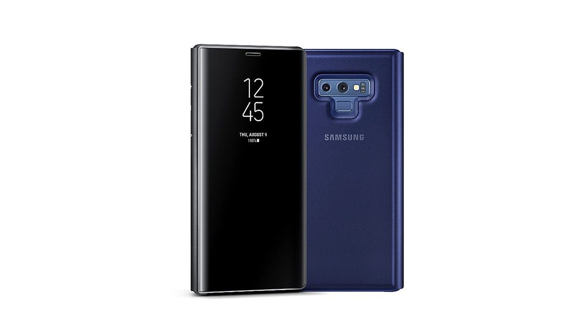 Samsung Galaxy Note9 Clear View Standing Cover Modrá - Pouzdro na mobil