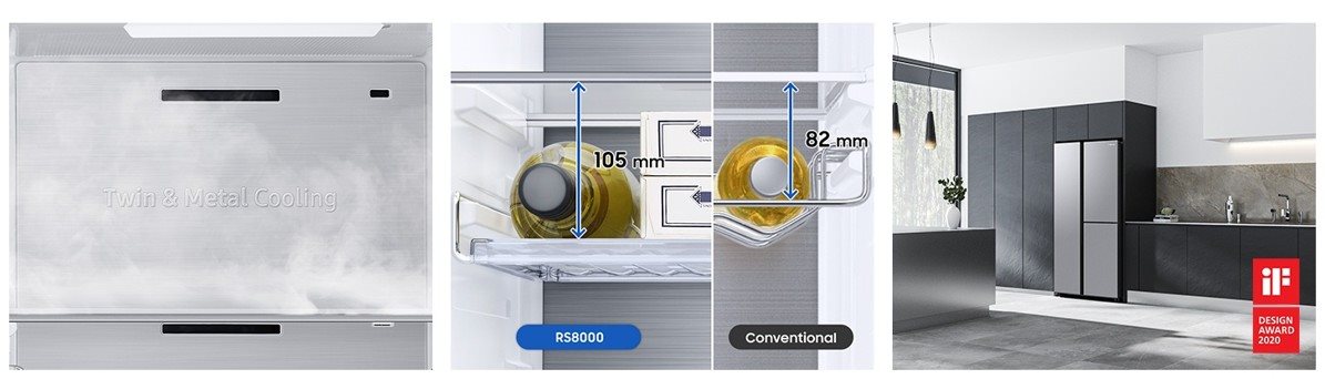 Americká lednice SAMSUNG RH69B8941B1/EF