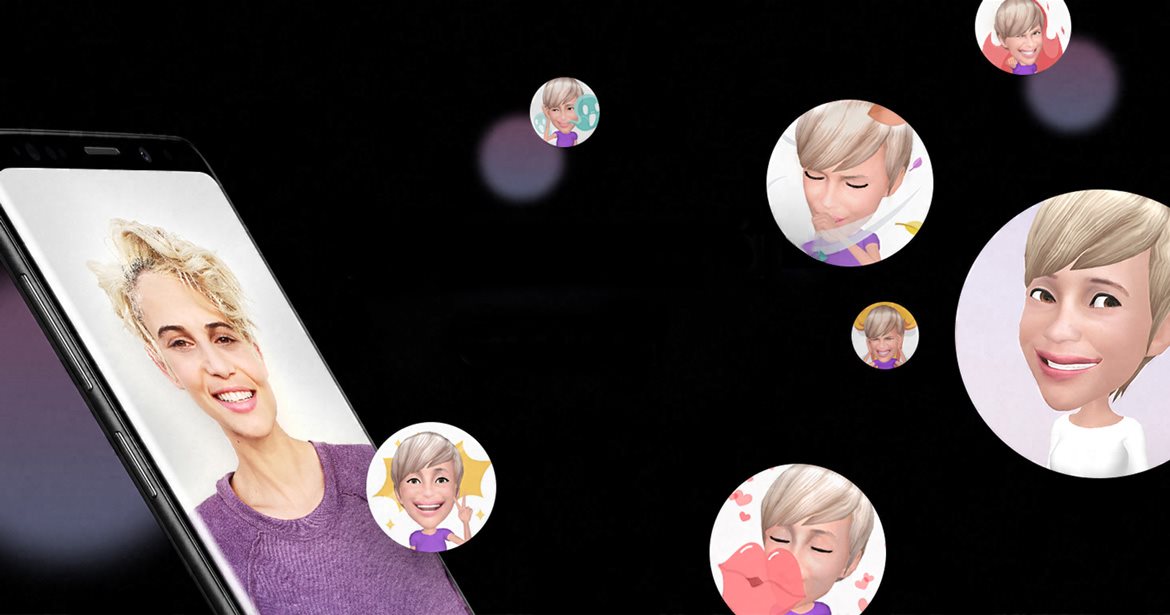 Samsung Galaxy S9+ Duos černý, emoji