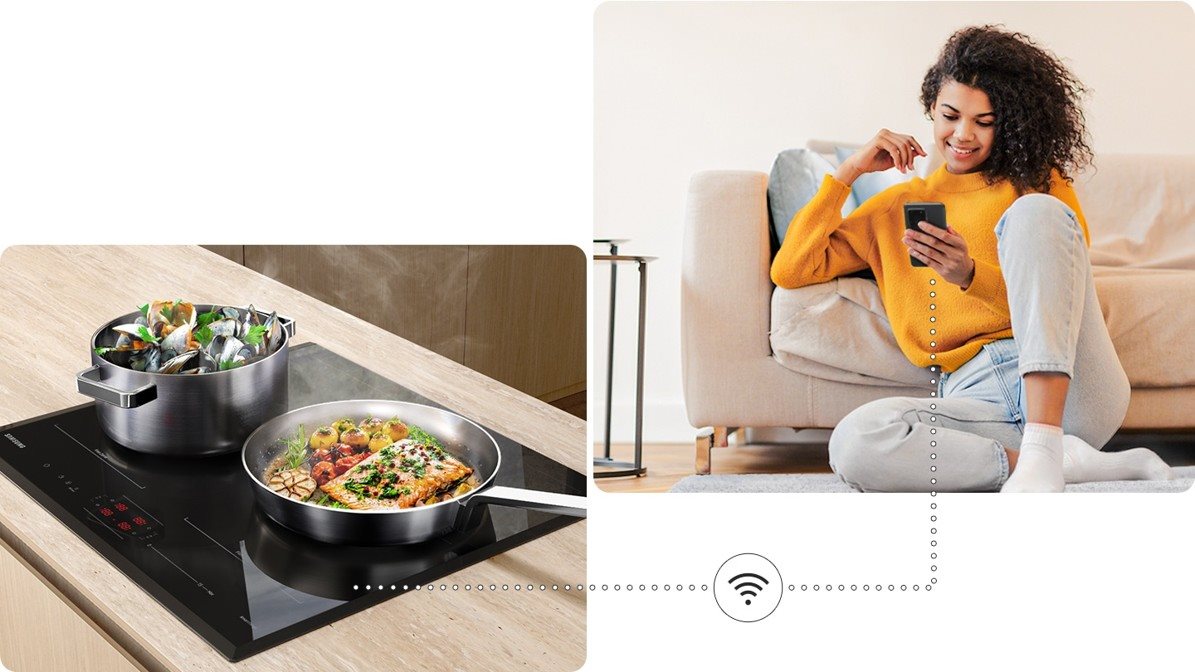 SAMSUNG NZ64B5066GK/U2 smart induction hob