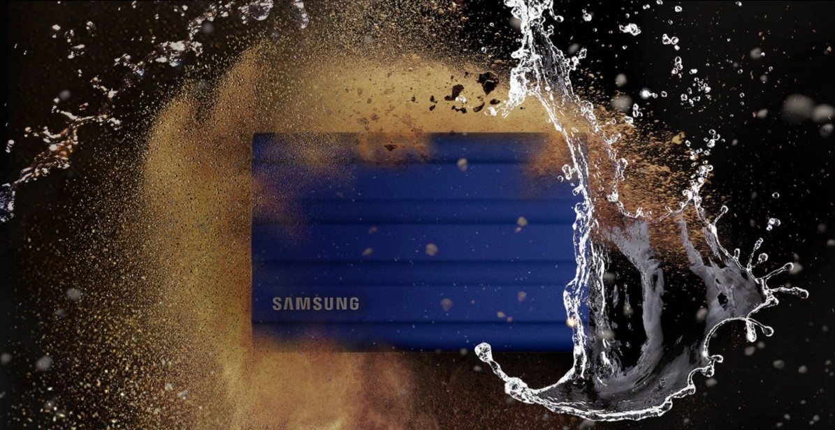 Hard disk externý Samsung Portable SSD T7 Shield 1 TB béžový 1 000 GB