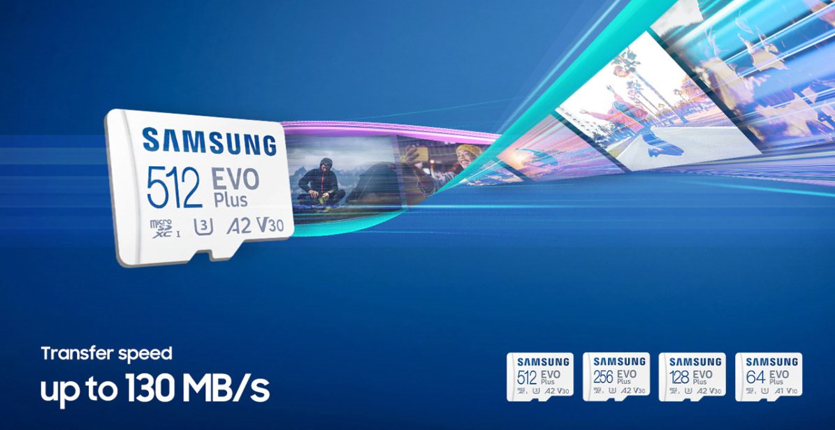 Samsung MicroSDXC 512 GB EVO Plus Speicherkarte