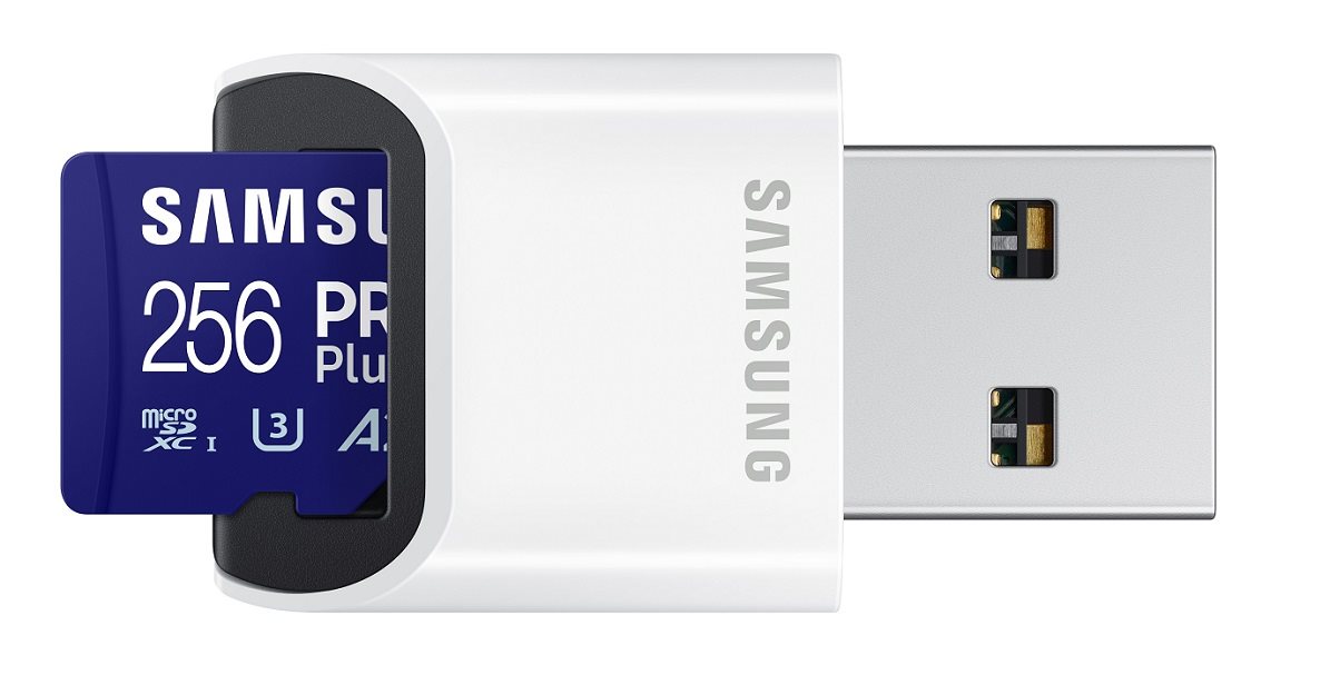 Samsung MicroSDXC 256GB PRO Plus Speicherkarte + USB-Adapter (2023)