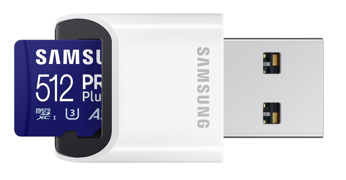 Paměťová karta Samsung MicroSDXC 512GB PRO Plus + USB adaptér