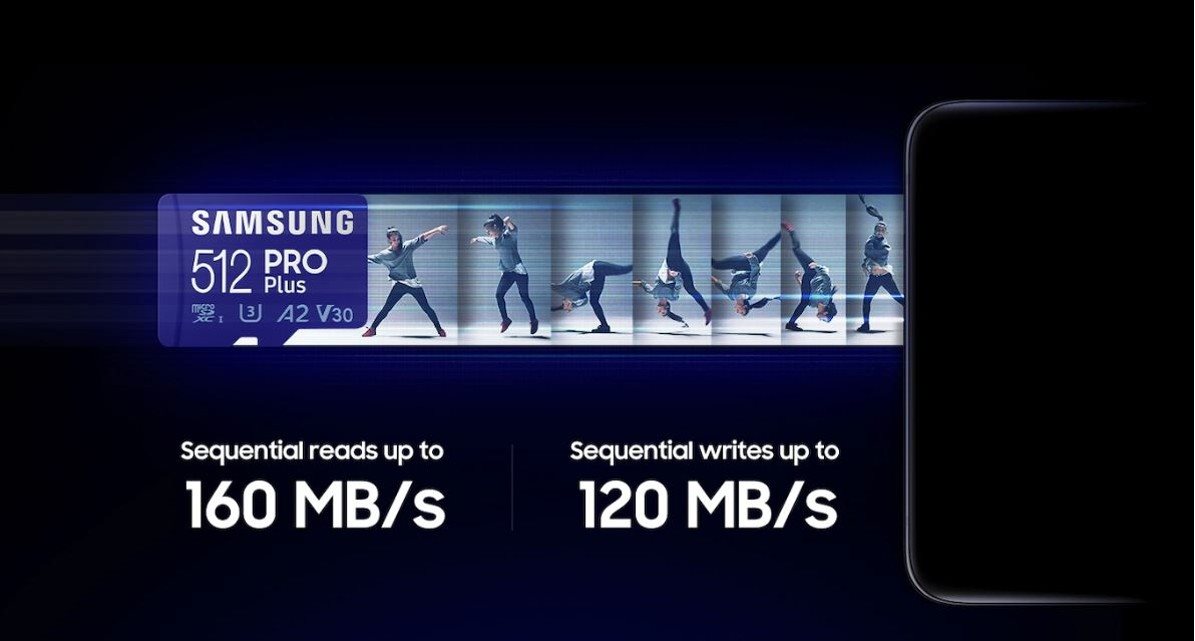  Samsung MicroSDXC 512GB PRO Plus Memory Card + Micro SDXC USB Adapter 