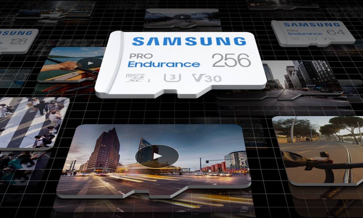 Paměťová karta Samsung MicroSDXC PRO Endurance + SD adaptér