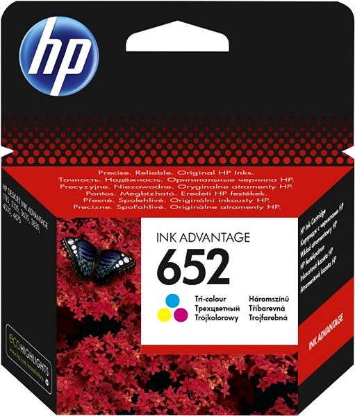 HP 652 | Originální inkoustová kazeta HP® | Tříbarevná | F6V24AE | 1kus