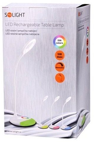 Table lamp Solight LED desk lamp rechargeable Stolní lampička Solight LED stolní lampička nabíjecí