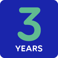 You get an above-standard warranty extended to 3 years