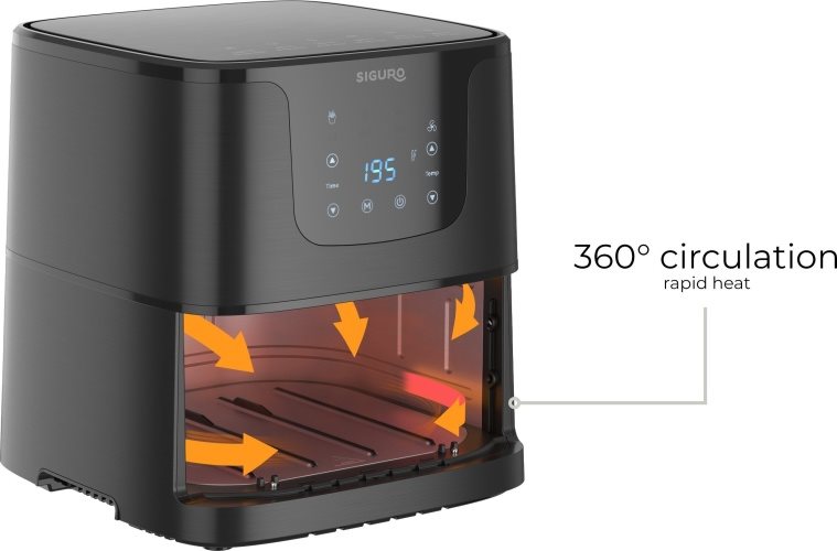 Horkovzdušná fritéza Siguro AF-R550 Air Fry Deluxe